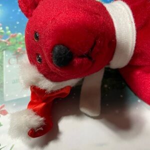 MEMTS limited Editions red 9" Bear Claus '98 - number 16924 of 72,000 produced